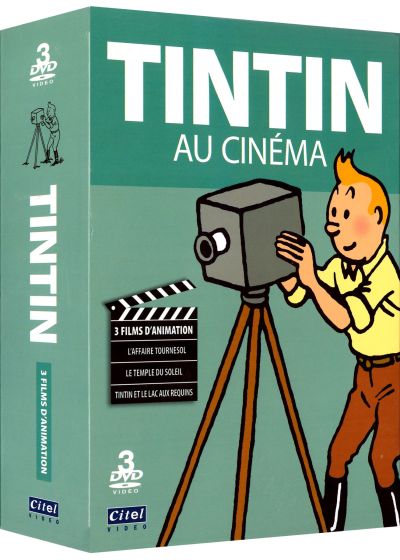 Tintin au cinéma - 3 films d'animation : L'Affaire Tournesol + Le Temple du Soleil + Tintin et le Lac aux requins (Version remasterisée) - DVD