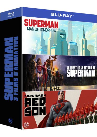 Superman - 3 films d'animation : L'homme de demain + La Mort et le retour de Superman + Red Son (Pack) - Blu-ray