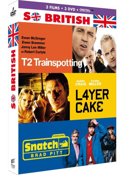 So British - Coffret : T2 Trainspotting + Layer Cake + Snatch (DVD + Copie digitale) - DVD