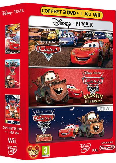 DVDFr - Cars Toon - Martin se la raconte + Cars, Quatre roues (DVD + jeu  vidéo Nintendo Wii) - DVD