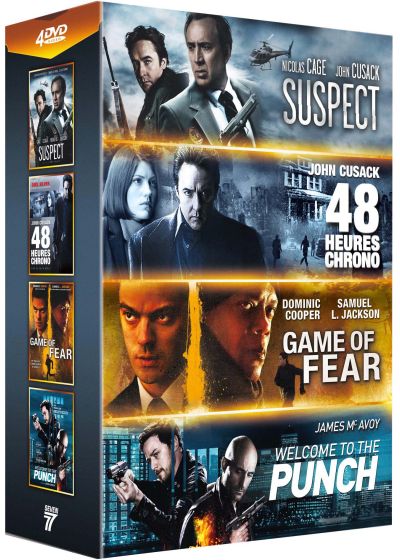 Stars de l'action : Game of Fear + 48 heures chrono + Suspect + Welcome to the Punch (Pack) - DVD