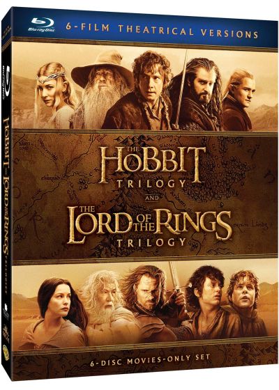 Le Hobbit et Le Seigneur des Anneaux, les trilogies (Version Cinéma) - Blu-ray