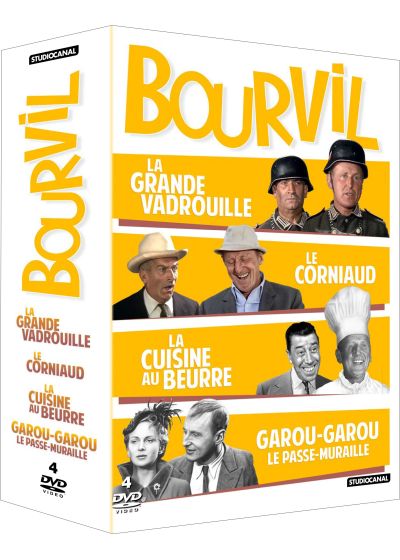 Bourvil - Coffret : La Grande Vadrouille + Le Corniaud + La Cuisine au beurre + Garou-Garou le passe-muraille (Pack) - DVD