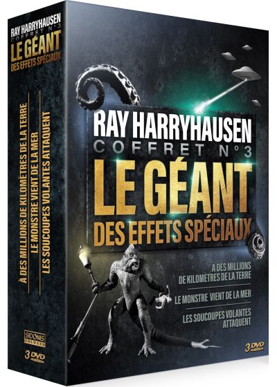 Ray Harryhausen - Coffret n° 3 : Le Monstre vient de la mer + Les Soucoupes volantes attaquent + À des millions de kilomètres de la terre (Pack) - DVD