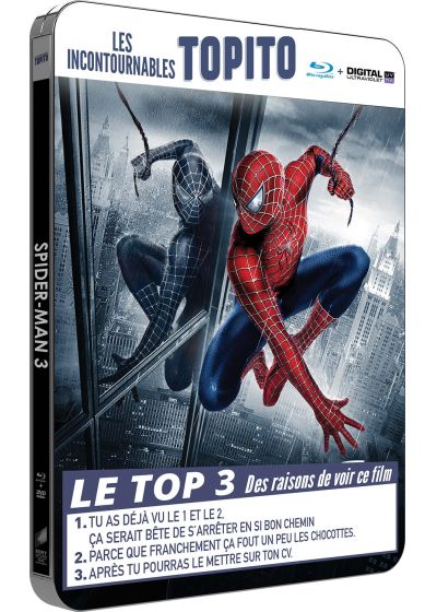 Spider-Man 3 (Blu-ray + Copie digitale - Édition boîtier SteelBook) - Blu-ray