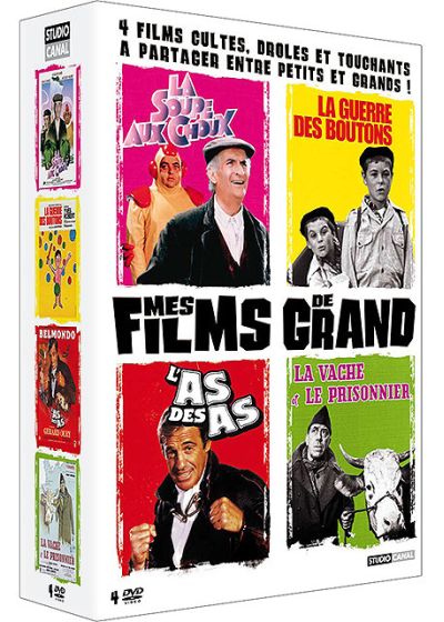 Coffret mes films de grand - La guerre des boutons + La vache et le prisonnier + La soupe aux choux + L'as des as - DVD