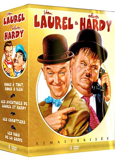 Stan Laurel & Oliver Hardy : Bons & tout, bons à rien + Les aventures de Laurel & Hardy + Les carottiers + Les rois de la gaffe (Pack) - DVD
