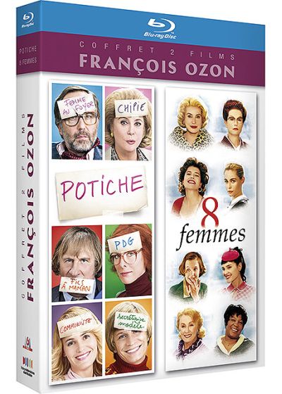 Coffret 2 films François Ozon - Potiche + 8 femmes (Pack) - Blu-ray