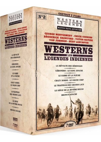 Westerns - Légendes indiennes n° 2 - Coffret 7 Films (Pack) - DVD