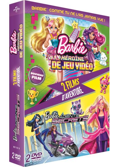 Barbie : Héroïne de jeu vidéo + Agents secrets (Pack) - DVD
