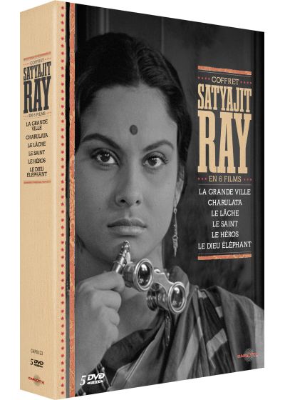 Coffret Satyajit Ray en 6 films - La Grande ville + Charulata + Le Saint + Le Lâche + Le Héros + Le Dieu éléphant (Coffret Collector - Édition limitée) - DVD