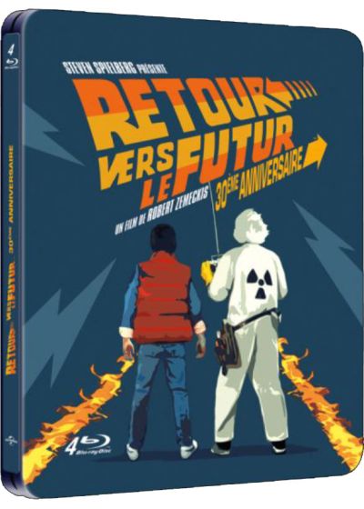DVDFr - Retour vers le futur : Trilogie (Blu-ray + Copie digitale - Édition  boîtier SteelBook) - Blu-ray