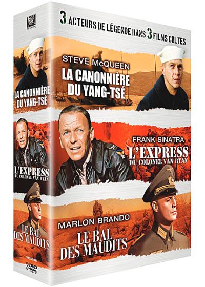 Acteurs de légende : Le Bal des maudits + La Canonnière du Yang-Tsé + L'Express du colonel Von Ryan (Pack) - DVD