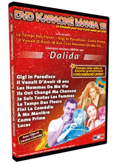 DVD Karaoké Mania 13 : Dalida - DVD