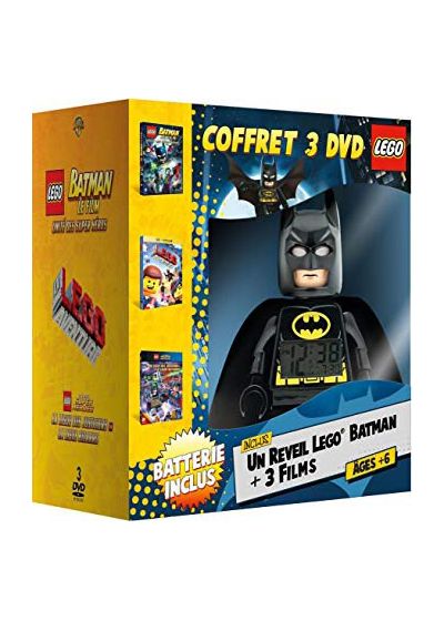 Coffret Lego : Batman le film : unité des super héros + La grande aventure Lego + La Ligue des Justiciers : La Ligue Bizarro (Édition limitée - Réveil Lego Batman) - DVD