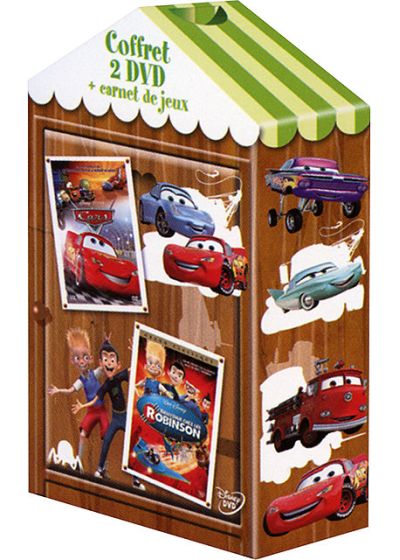 Cars + Bienvenue ches les Robinson (Coffret avec carnet de jeux) - DVD