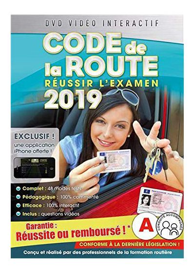 Code de la route 2019, réussir l'examen officiel (DVD Interactif) - DVD