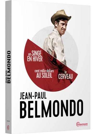 Jean-Paul Belmondo : Un singe en hiver + Cent mille dollars au soleil + Le cerveau - DVD