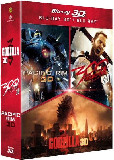 Godzilla + Pacific Rim + 300 : la naissance d'un empire (Blu-ray 3D + Blu-ray 2D) - Blu-ray 3D