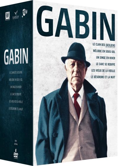 Jean Gabin - Coffret 6 films : Le Cave se rebiffe + Le clan des siciliens + Mélodie en sous-sol + Le désordre et la nuit + Un singe en hiver + Les vieux de la vieille (Pack) - DVD