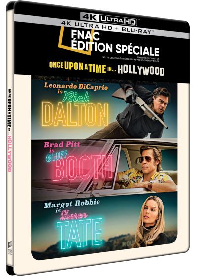 Once Upon a Time... in Hollywood (Exclusivité Fnac boîtier SteelBook - 4K Ultra HD + Blu-ray + Gallery Book) - 4K UHD
