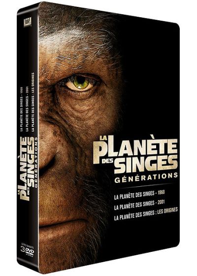 La Planète des singes : les versions 1968, 2001 et 2011 (Édition SteelBook limitée) - DVD
