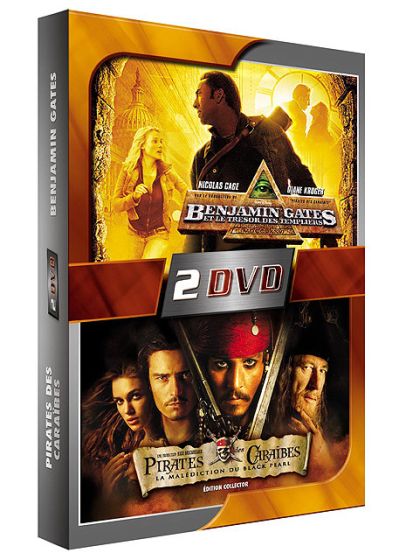 Benjamin Gates et le trésor des Templiers + Pirates des Caraïbes, la malédiction du Black Pearl - DVD