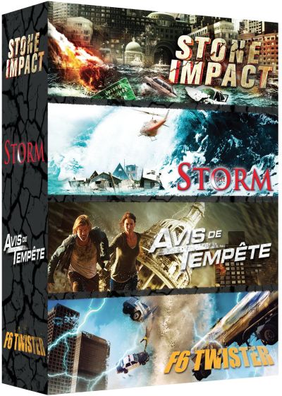 Catastrophe n° 2 : Avis de tempête + Stone Impact + F6 Twister + The Storm (Pack) - DVD