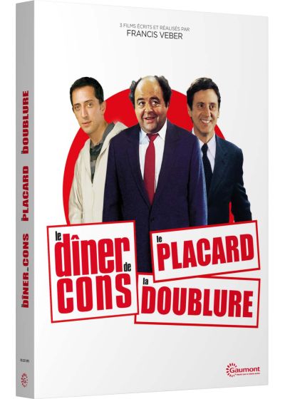 3 films écrits et réalisés par Francis Veber : Le dîner de cons + Le placard + La doublure - DVD