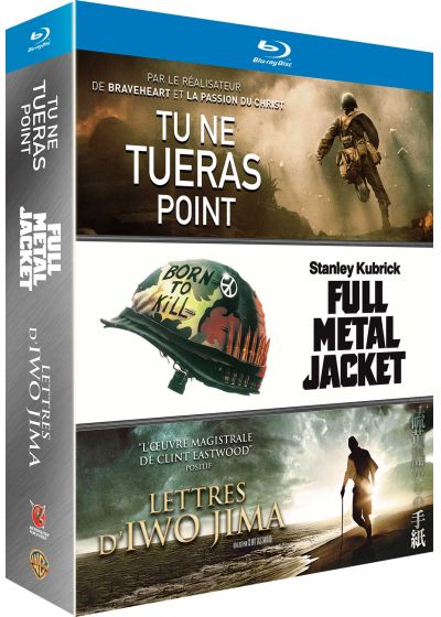 Tu ne tueras point + Lettres d'Iwo Jima + Full Metal Jacket - Blu-ray