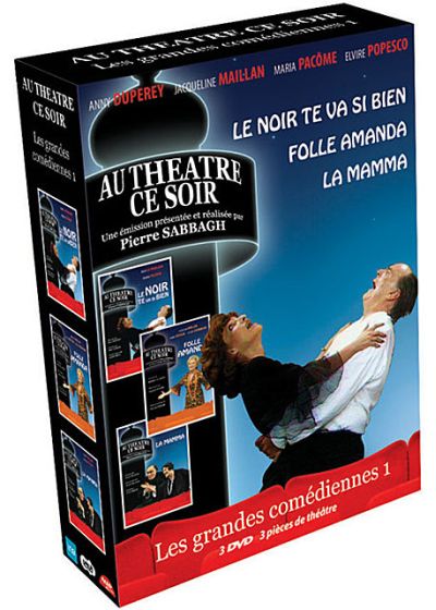 Les Grandes comédiennes n° 1 - 3 pièces de théâtre : Le noir te va si bien + Folle Amanda + La Mamma (Pack) - DVD