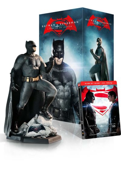 Batman v Superman : L'aube de la justice (Coffret figurine Batman exclusive - Ultimate Edition - Blu-ray 3D + Blu-ray 2D + DVD + Copie digitale UltraViolet) - Blu-ray 3D