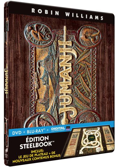 Jumanji (SteelBook - Blu-ray + DVD + Digital Ultraviolet + Jeu de plateau) - Blu-ray