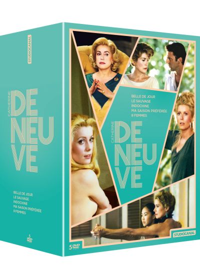 Catherine Deneuve - Coffret : Belle de jour + Le Sauvage + Indochine + Ma saison préférée + 8 femmes (Pack) - DVD