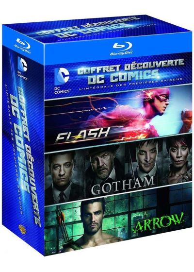 Coffret découverte DC Comics, l'intégrale des premières saisons : Flash + Gotham + Arrow - Blu-ray