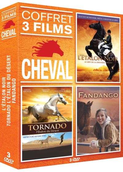Cheval n° 1 - Coffret 3 films : L'étalon Noir + Tornado - L'étalon du désert + Fandago (Pack) - DVD