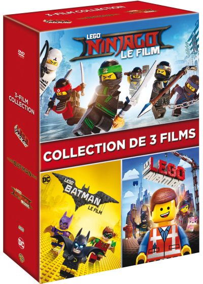Les films Lego - L'intégrale 3 films : Lego Batman, le film + La Grande Aventure Lego + Lego Ninjago, le film (Pack) - DVD