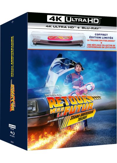 Retour vers le futur : Trilogie (35ème anniversaire - Coffret édition limitée "Hoverboard" - Steelbook 4K Ultra HD + Blu-ray + Hoverboard en lévitation) - 4K UHD