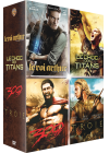 Coffret Guerriers de légende : Le Roi Arthur + Troie + 300 + Le Choc des Titans (Pack) - DVD