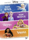 Vaiana, la légende du bout du monde + La Reine des neiges + La Reine des neiges 2 + Raiponce - Coffret 4 films - DVD