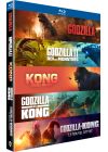 MonsterVerse (Godzilla/Kong) - Collection 5 films : Godzilla + Godzilla : Roi des monstres + Kong : Skull Island + Godzilla vs Kong + Godzilla x Kong : Le Nouvel Empire - Blu-ray
