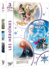 Coffret 3 DVD -  Les héroïnes : La Reine des Neiges + Raiponce + Rebelle (Pack) - DVD