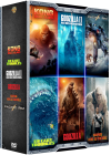 Coffret : Godzilla + Godzilla : Roi des monstres +  Kong : Skull Island + Rampage - Hors de contrôle + En eaux troubles + Pacific Rim (Pack) - DVD