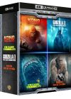 Coffret :  Godzilla : Roi des monstres +  Kong : Skull Island + Rampage - Hors de contrôle + En eaux troubles (4K Ultra HD + Blu-ray) - 4K UHD