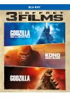 Godzilla + Godzilla : Roi des monstres + Kong : Skull Island - Blu-ray